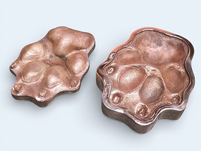 Giant bronze Pet-Paw set