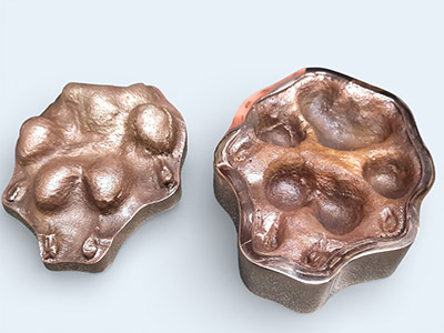 Large bronze Pet-Paw set