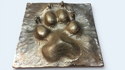 Bronze Pet-Paw tile