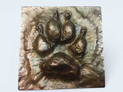 Bronze Pet-Paw tile