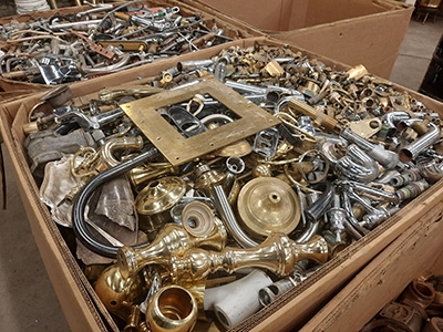 Recycled brass materials